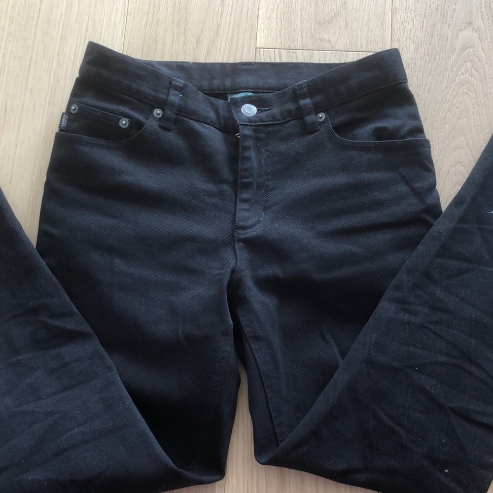 RALPH LAUREN STRAIGHT BLACK JEANS